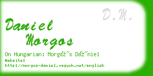 daniel morgos business card